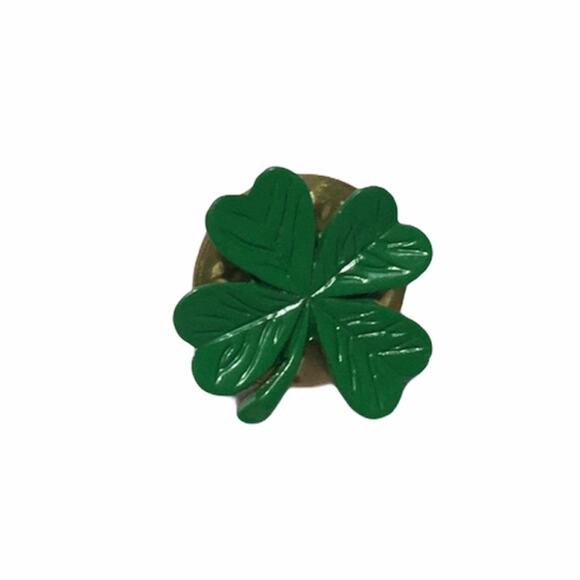 Unknown Jewelry - Green 4 Leaf Clover Pin Green